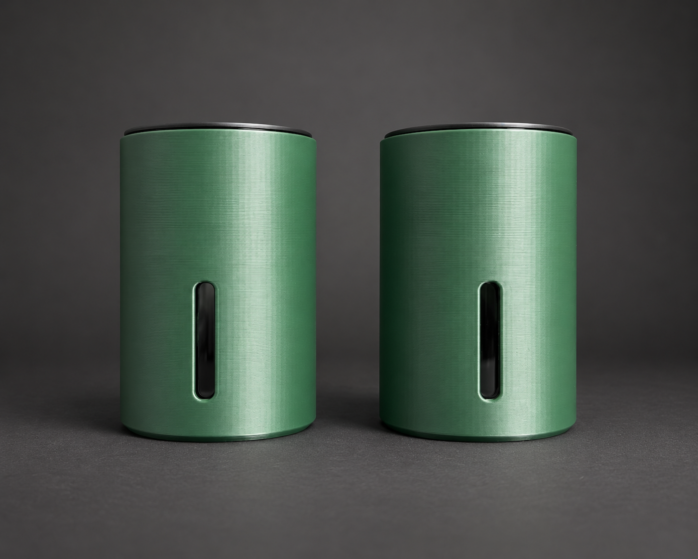 Two medium self-watering cups in Forest Green