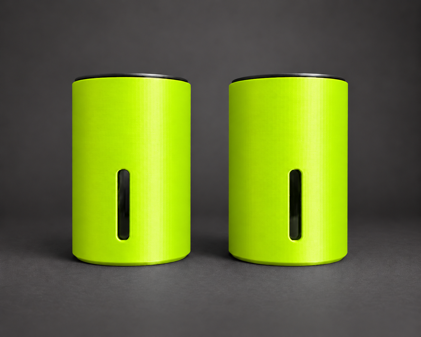Two medium self-watering cups in Neon Green