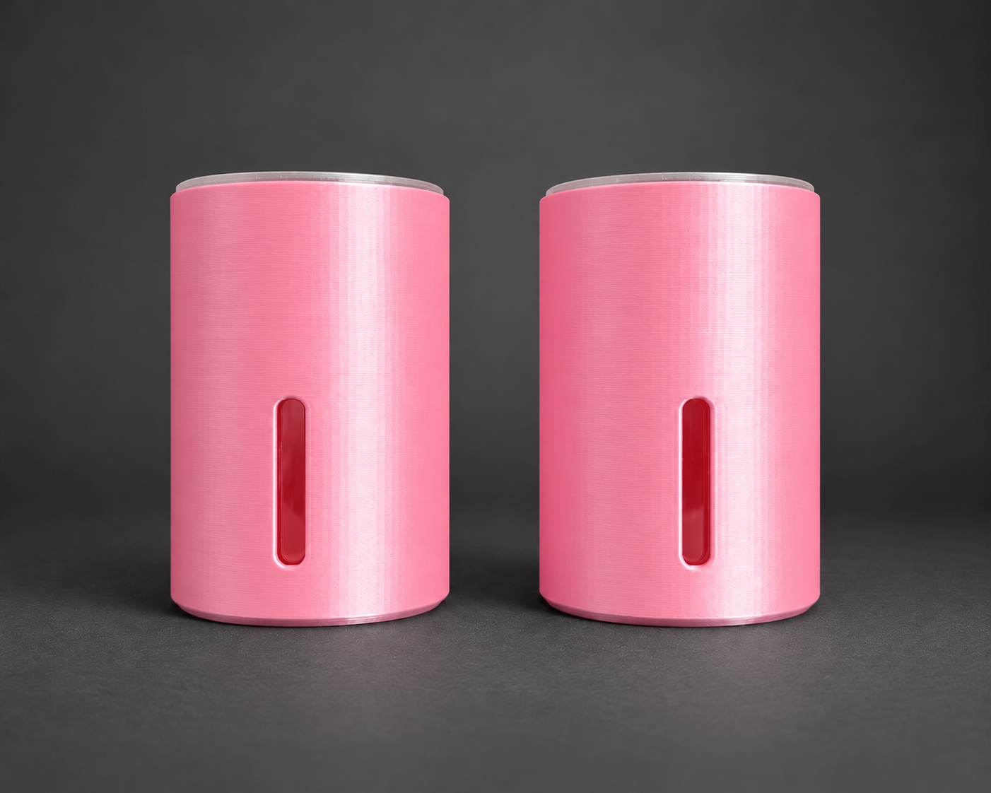 Two medium self-watering cups in Silk Pink