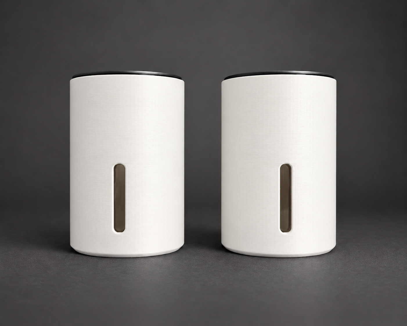 Two medium self-watering cups in White